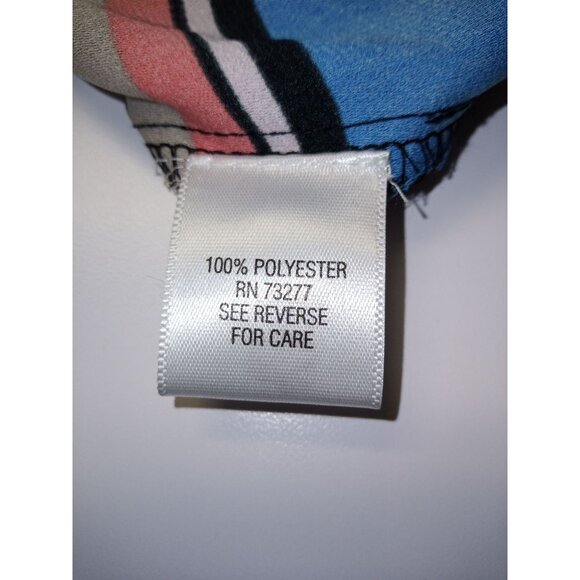 Dana Buchman Blue Pink Striped Tank Top Size Small - Picture 7 of 8